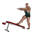 Lunge - Decline Forward Static